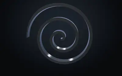 Render 3D de mola de caracol