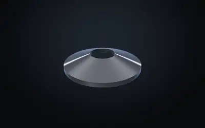 Render 3D de mola prato
